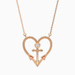 0.10Ct Round Bezel Twisted Lab-Grown Diamond Gold Pendant Necklace