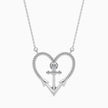 0.10Ct Round Bezel Twisted Lab-Grown Diamond Gold Pendant Necklace