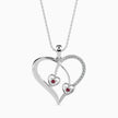 0.15Ct Heart Shape Pave Lab-Grown Diamond Gold Pendant Necklace