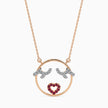 0.21Ct Circle Pave Lab-Grown Diamond Gold Pendant Necklace
