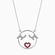 0.21Ct Circle Pave Lab-Grown Diamond Gold Pendant Necklace