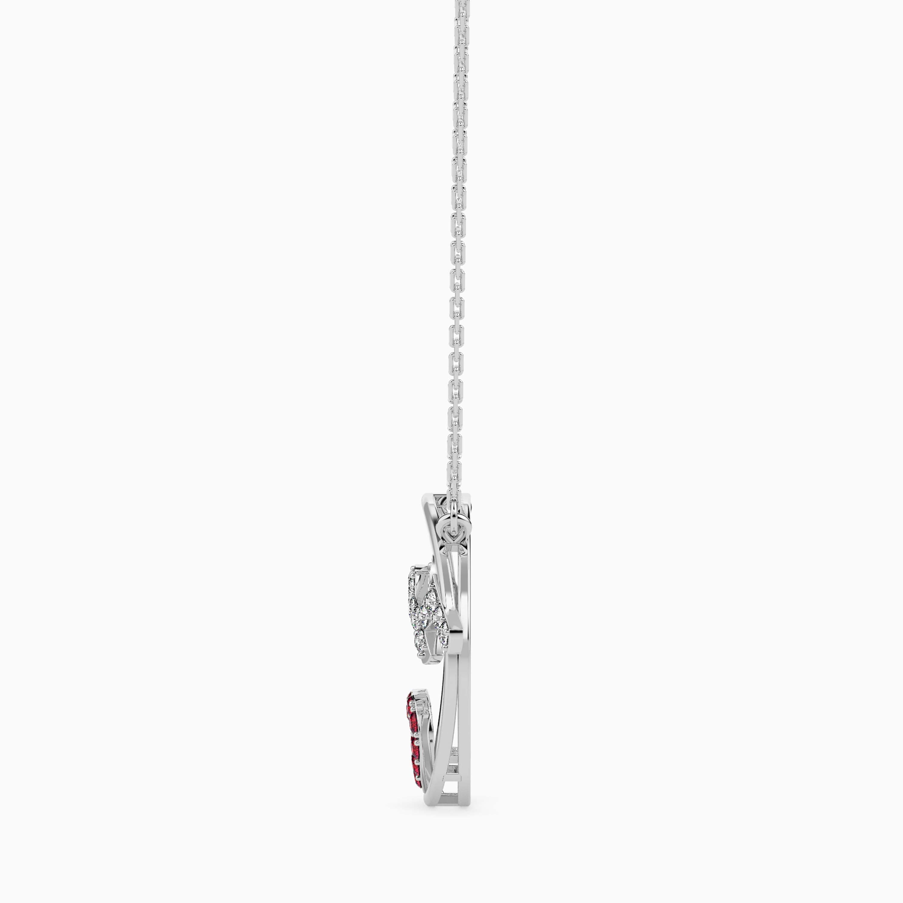 0.21Ct Circle Pave Lab-Grown Diamond Gold Pendant Necklace