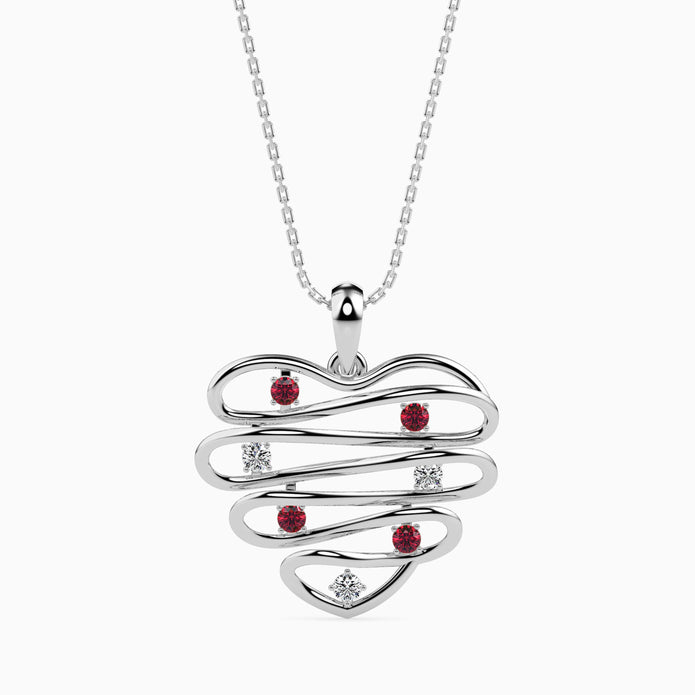 0.21Ct Prong Set Round Lab-Grown Diamond Gold Pendant Necklace
