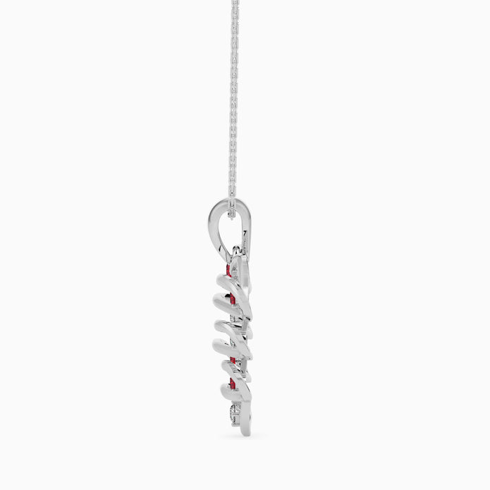 0.21Ct Prong Set Round Lab-Grown Diamond Gold Pendant Necklace
