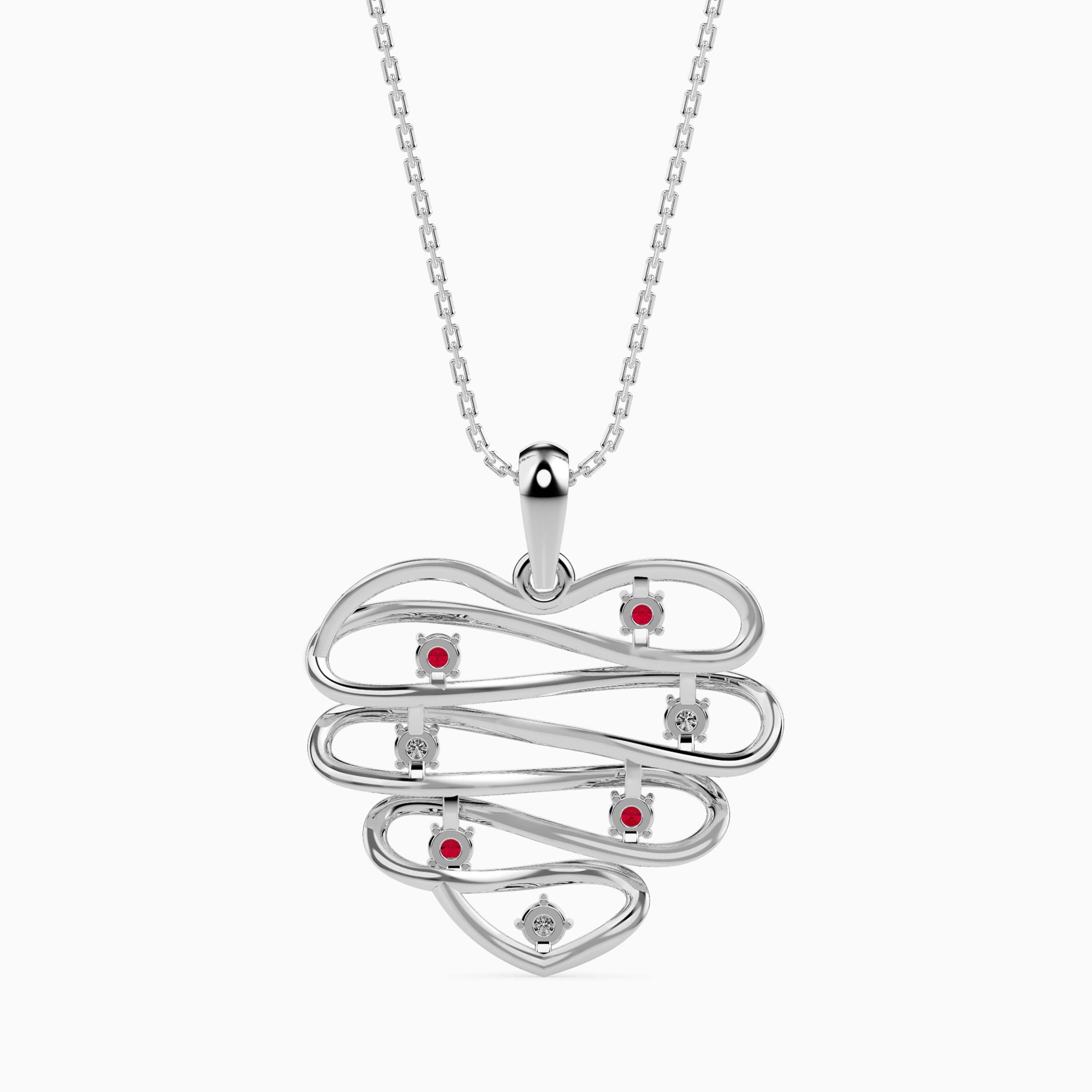 0.21Ct Prong Set Round Lab-Grown Diamond Gold Pendant Necklace