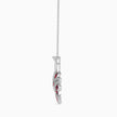 0.40Ct Swan Red Marqise Lab-Grown Diamond Gold Pendant Necklace