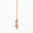 0.05Ct Interlocking Heart Lab-Grown Diamond Gold Pendant Necklace