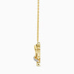 0.05Ct Interlocking Heart Lab-Grown Diamond Gold Pendant Necklace