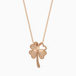 0.12Ct Four Leaf Clover Lab-Grown Diamond Gold Pendant Necklace
