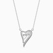 0.04Ct Heart Shaped Lab-Grown Diamond Gold Pendant Necklace