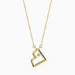 0.03Ct Heart Shape Round Lab-Grown Diamond Gold Pendant Necklace