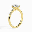 Oval Cut Solitaire Lab-Grown Diamond Gold Ring