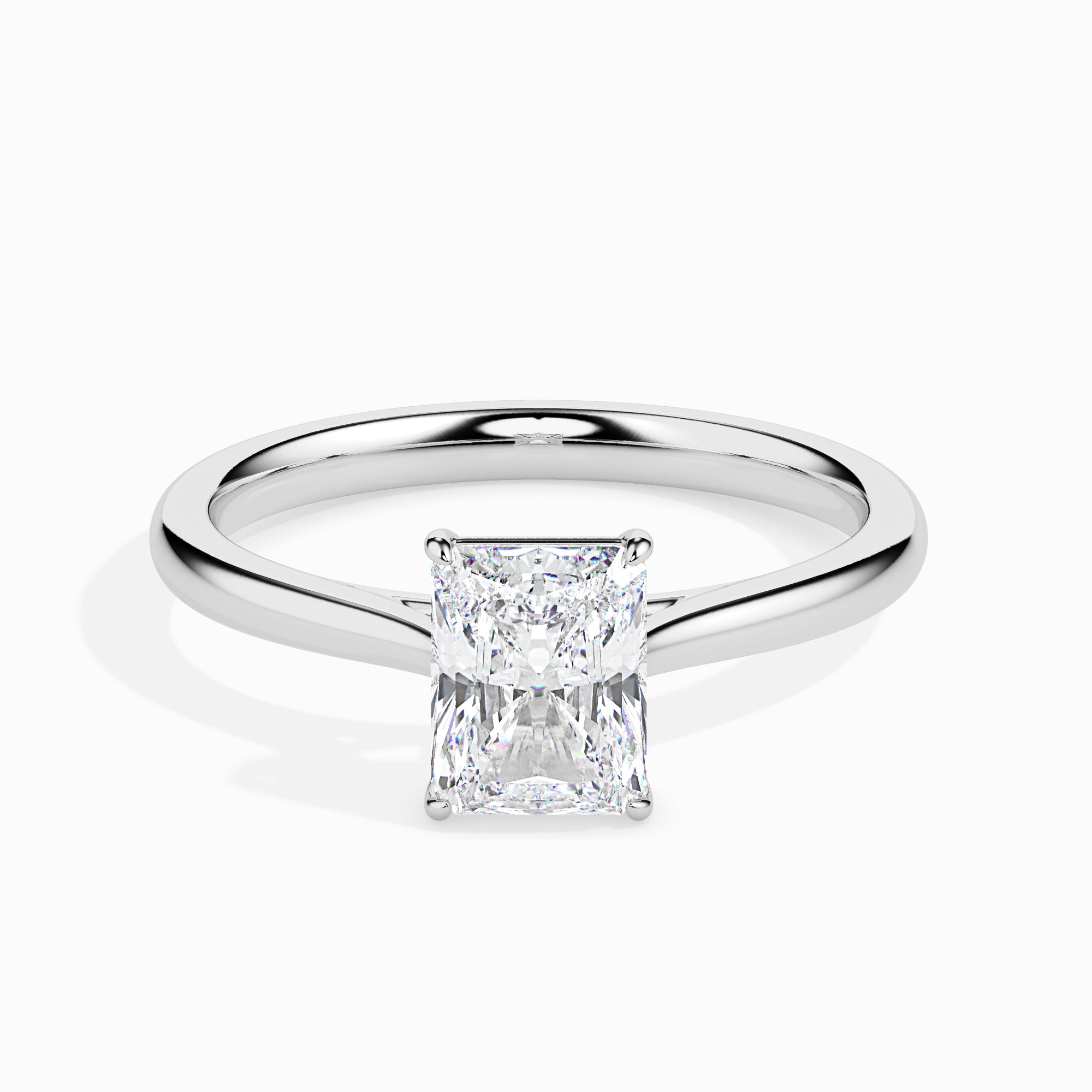 Radiant Solitaire Lab-Grown Diamond Gold Ring