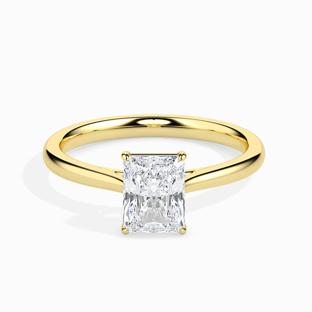 Radiant Solitaire Lab-Grown Diamond Gold Ring