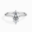 Marquise Cut Solitaire Lab-Grown Diamond Gold Ring