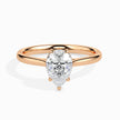 Pear Cut Solitaire Lab-Grown Diamond Gold Ring