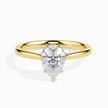Pear Cut Solitaire Lab-Grown Diamond Gold Ring