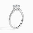 Cushion Cut Prong Set Lab-Grown Diamond Gold Ring