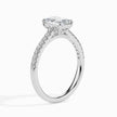 Emerald Cut Prong Set Lab-Grown Diamond Gold Ring