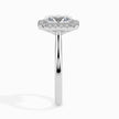 Radiant Halo Lab-Grown Diamond Gold Ring
