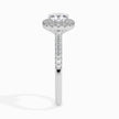Cushion Halo Lab-Grown Diamond Gold Ring