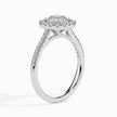 Radiant Halo Lab-Grown Diamond Gold Ring