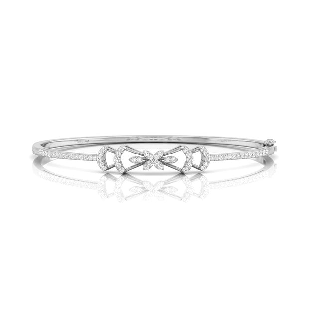 0.65Ct Butterfly Design Lab-Grown Diamond Gold Bracelet