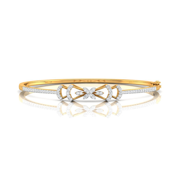 0.65Ct Butterfly Design Lab-Grown Diamond Gold Bracelet