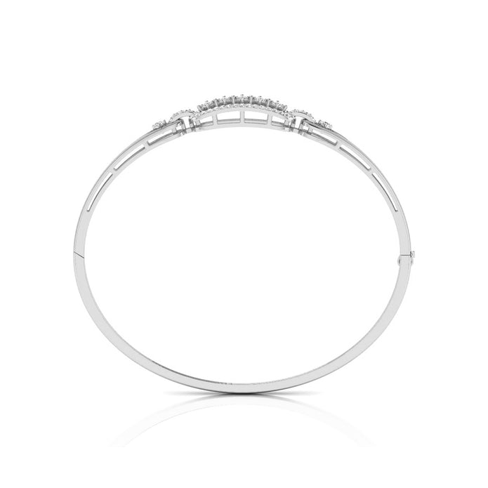 0.64Ct Lattice Link Lab-Grown Diamond Gold Bracelet