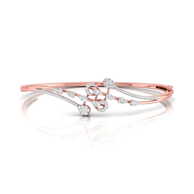 0.78Ct Split Lab-Grown Diamond Gold Bracelet