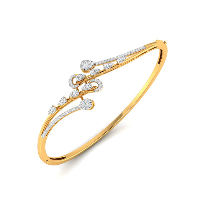 0.78Ct Split Lab-Grown Diamond Gold Bracelet