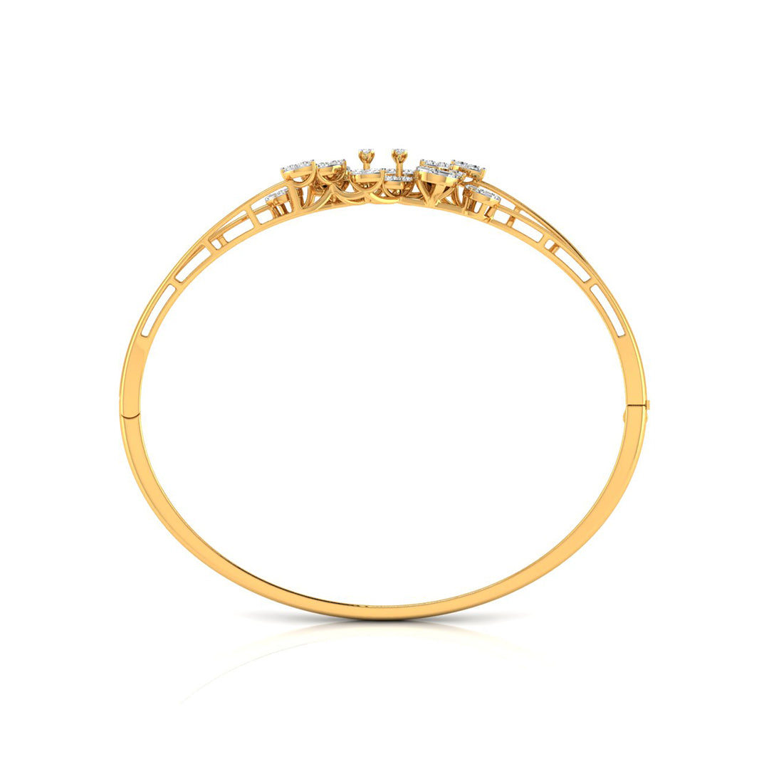 0.84Ct Prong Set Lab-Grown Diamond Gold Bracelet