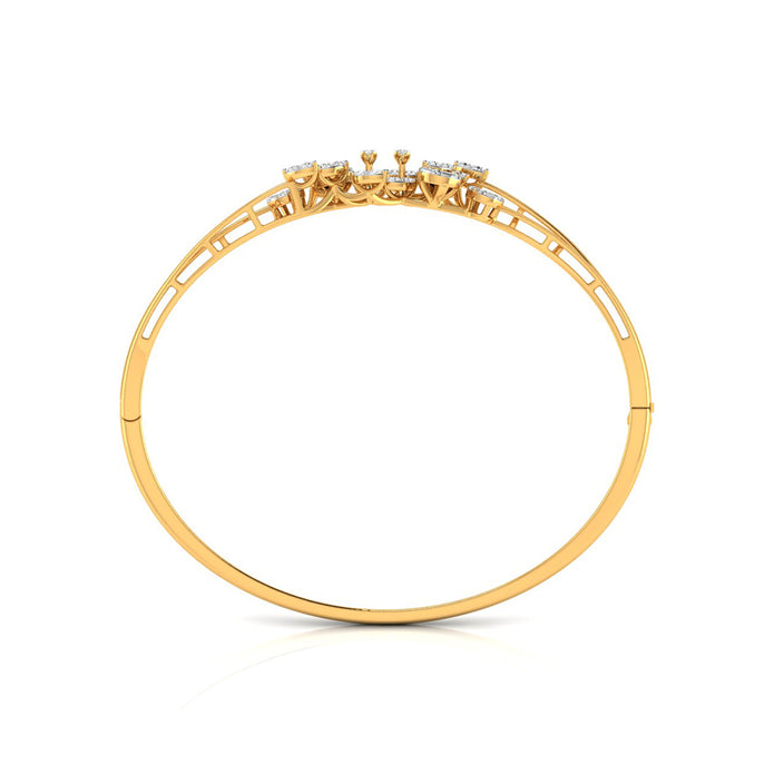 0.84Ct Prong Set Lab-Grown Diamond Gold Bracelet