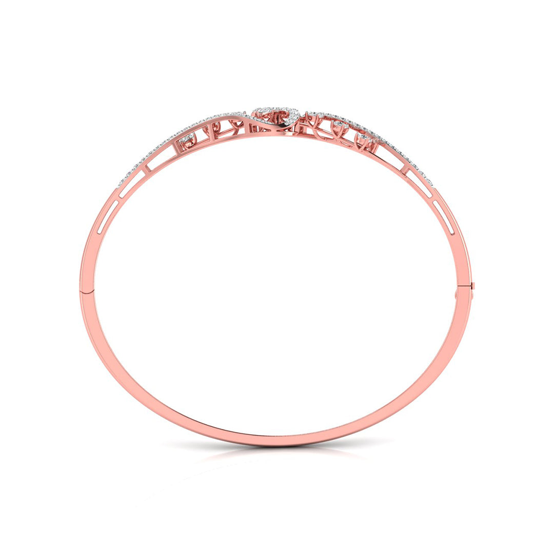 0.83Ct Prong Set Lab-Grown Diamond Gold Bracelet