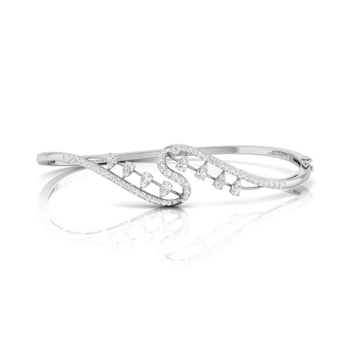 0.83Ct Prong Set Lab-Grown Diamond Gold Bracelet