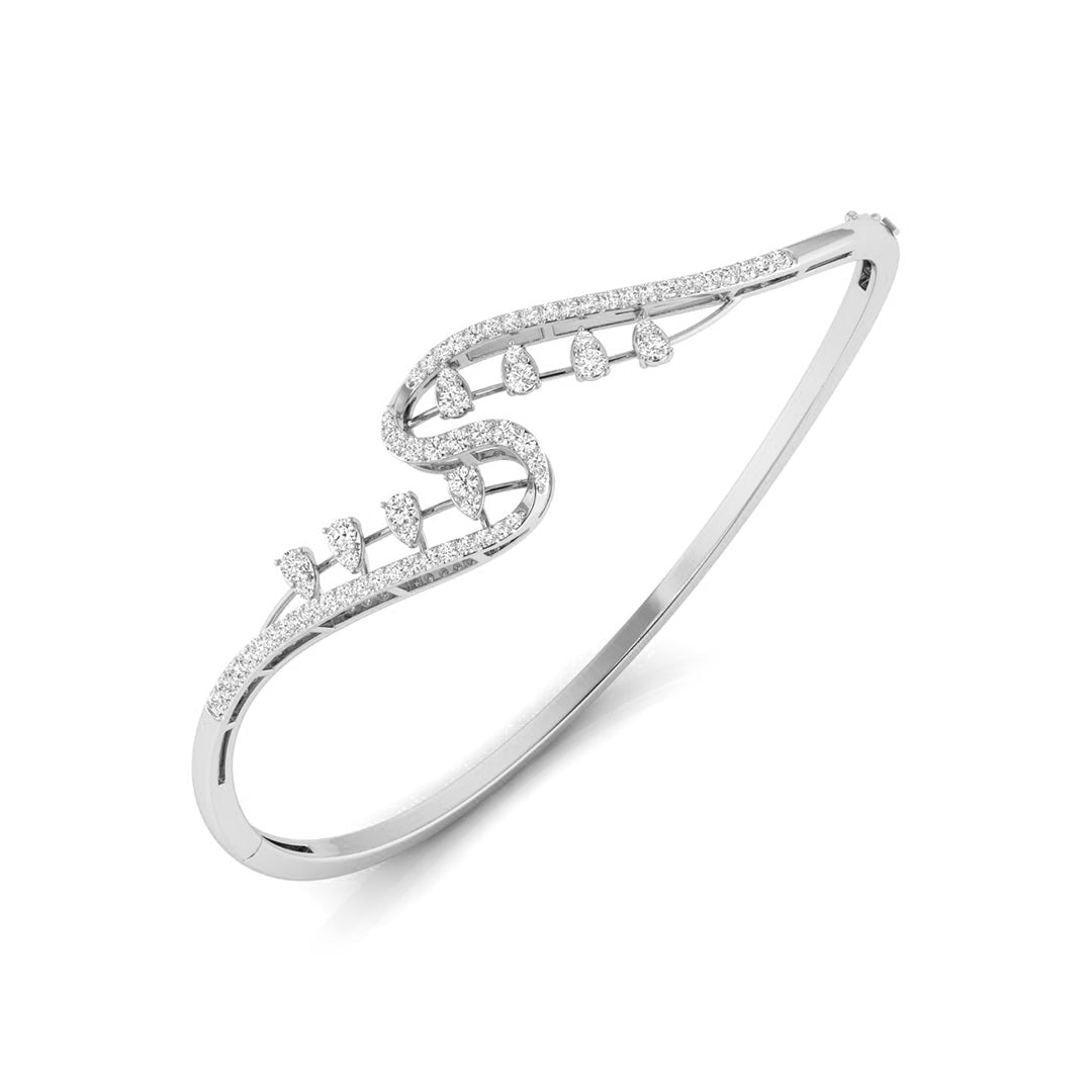 0.83Ct Prong Set Lab-Grown Diamond Gold Bracelet