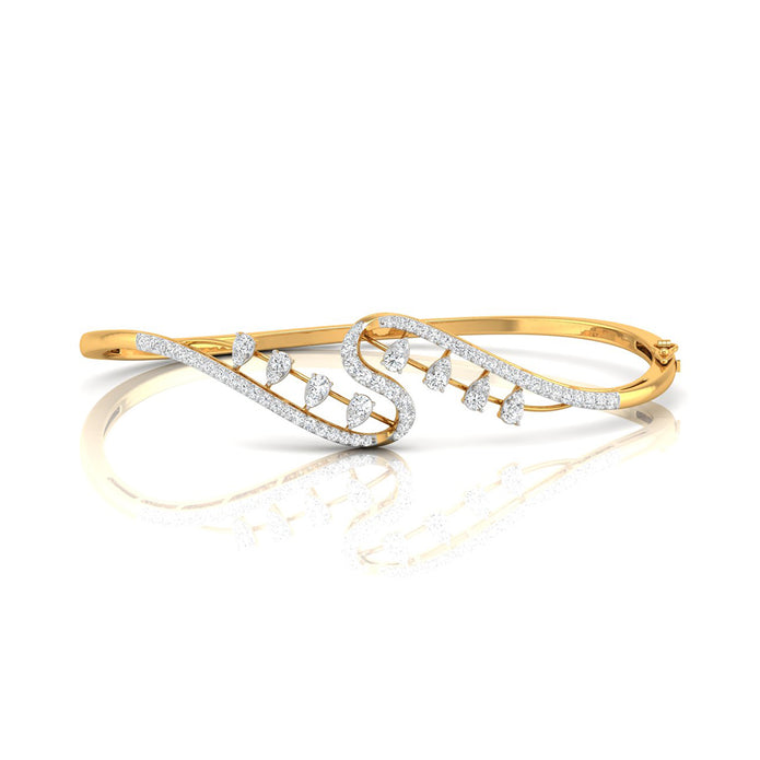 0.83Ct Prong Set Lab-Grown Diamond Gold Bracelet