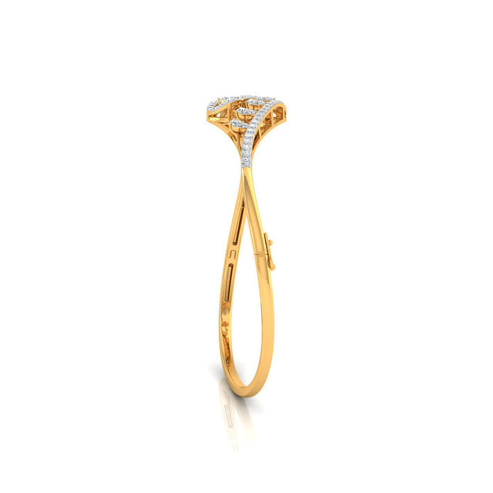 0.83Ct Prong Set Lab-Grown Diamond Gold Bracelet