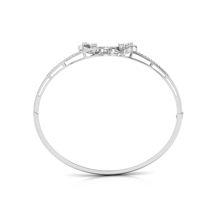 0.96Ct Floral Lab-Grown Diamond Gold Bracelet