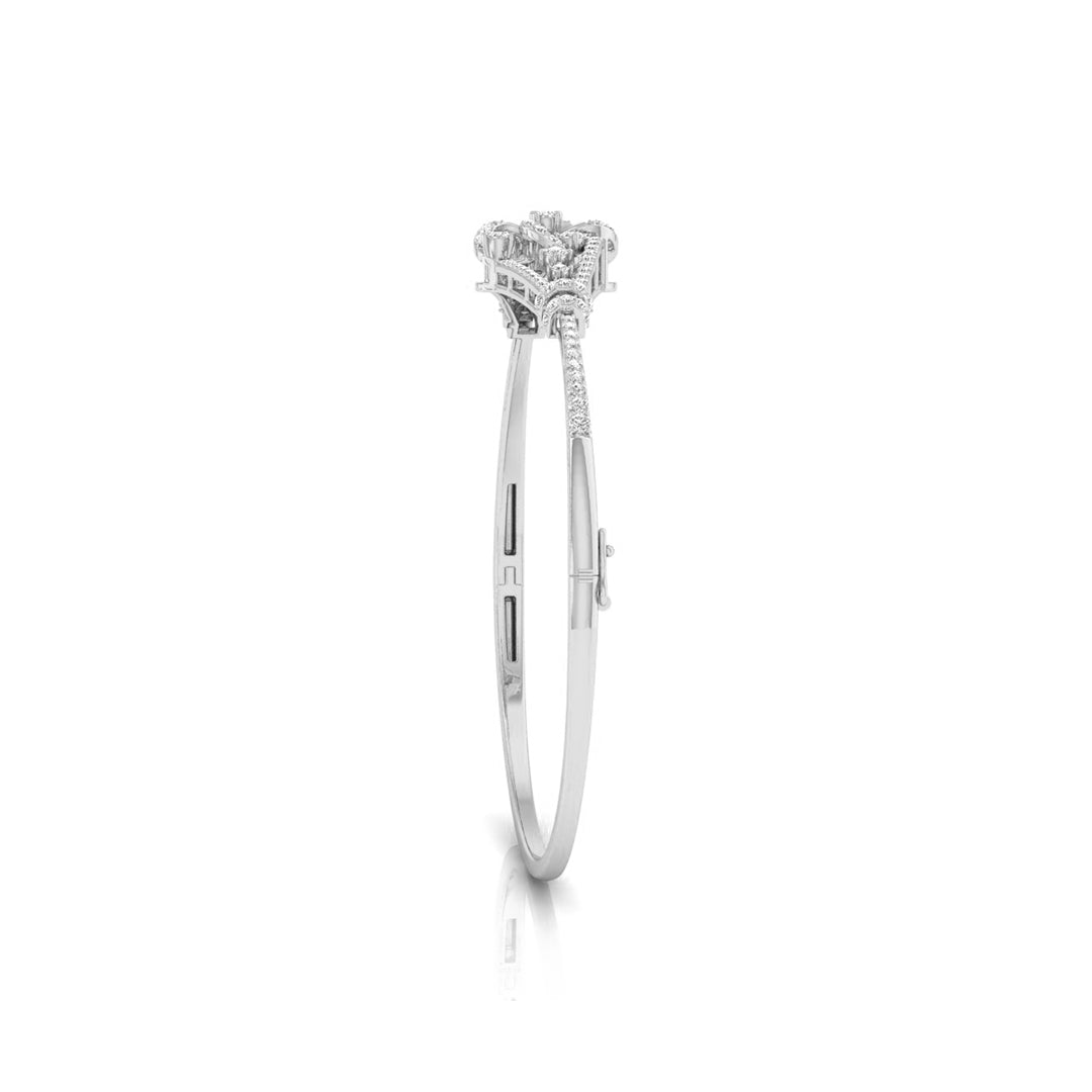 0.74Ct Rose Lattice Lab-Grown Diamond Gold Bracelet