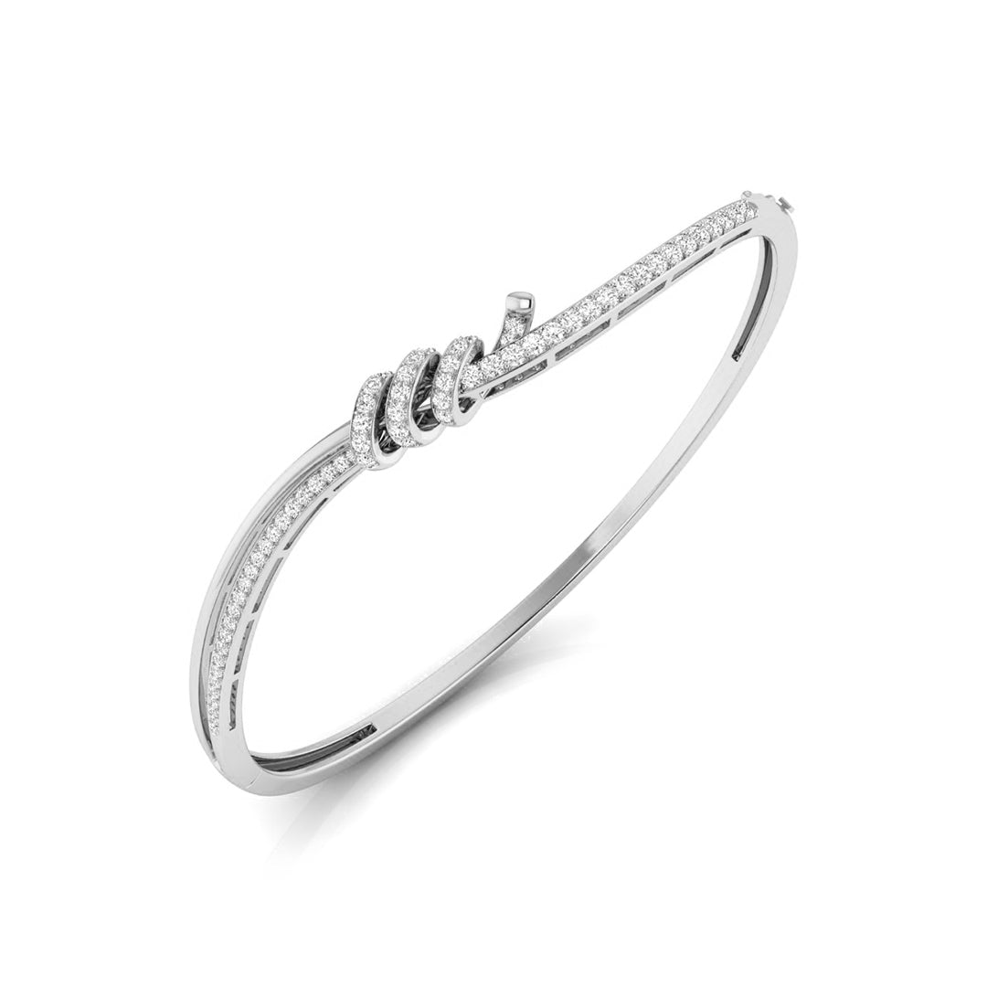 0.62Ct Wrap Pavé Set Lab-Grown Diamond Gold Bracelet