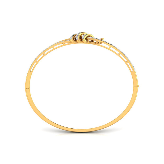 0.62Ct Wrap Pavé Set Lab-Grown Diamond Gold Bracelet