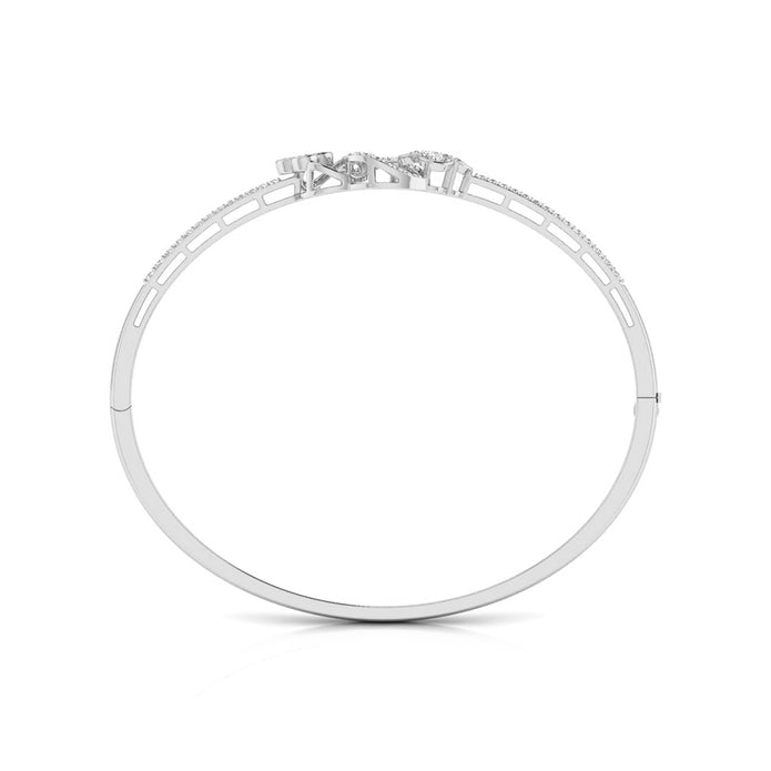 0.72Ct Clover Cluster Lab-Grown Diamond Gold Bracelet