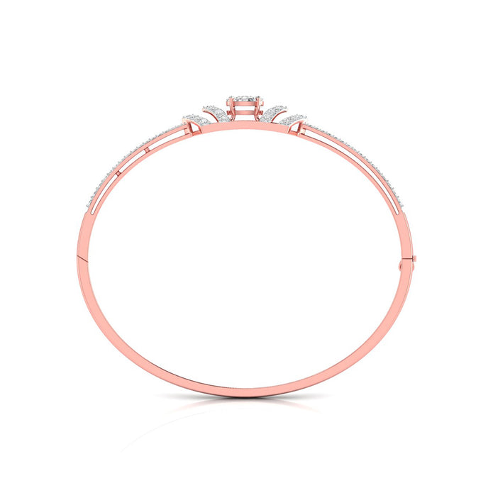 0.73Ct Cluster Lab-Grown Diamond Gold Bracelet