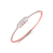0.73Ct Cluster Lab-Grown Diamond Gold Bracelet