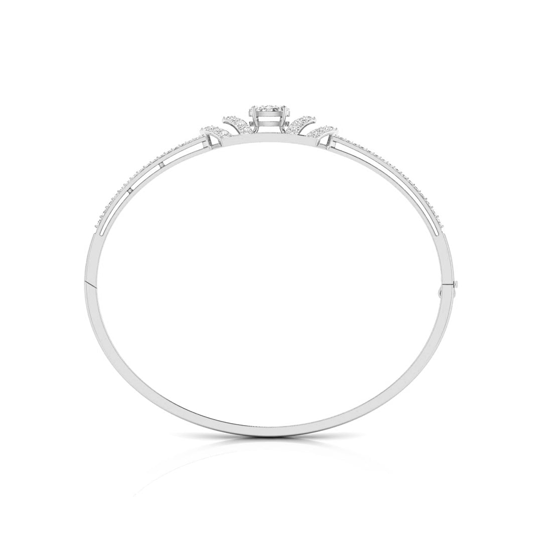 0.73Ct Cluster Lab-Grown Diamond Gold Bracelet
