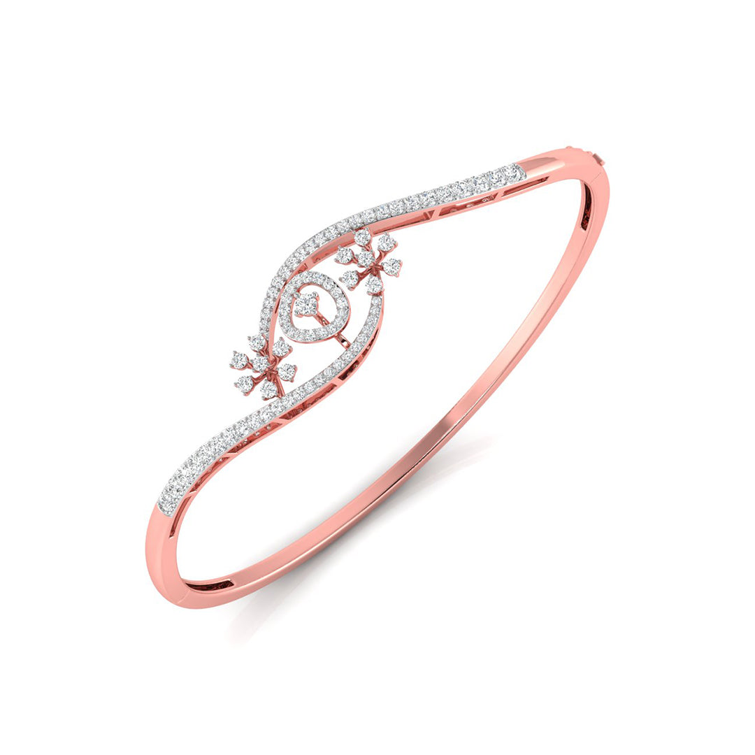 0.82Ct Prong Lab-Grown Diamond Gold Bracelet