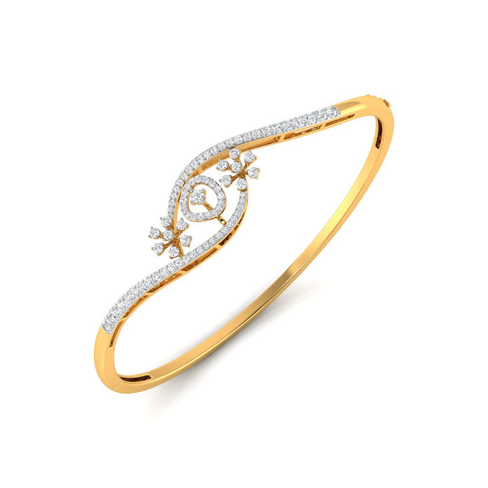 0.82Ct Prong Lab-Grown Diamond Gold Bracelet