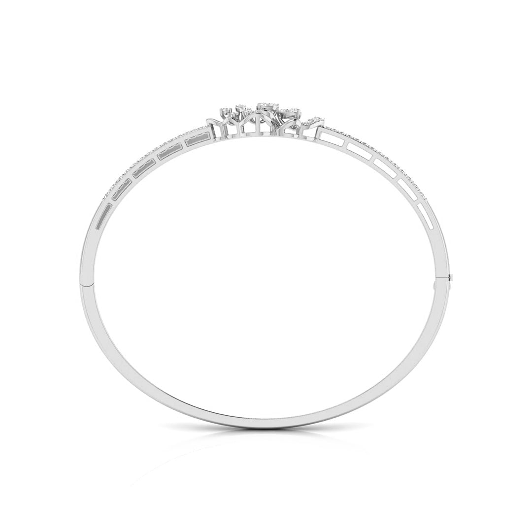 0.51Ct Pear Two Stone Lab-Grown Diamond Gold Bracelet