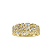 bezel half eternity lab-grown diamond ring in yellow gold